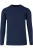 MAERZ Superwash Trui ronde hals donkerblauw, Effen