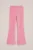 WE Fashion – Meisjes velvet flared legging van ribstof – Regular fit – Roze – Katoen –