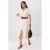 TRENDYOLMİLLA Dames Beige Effen Midi Kort Blousejurk Jurken