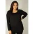 Base Level Curvy basic longsleeve Aso zwart