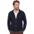 Vest Casa Moda donkerblauw rits zonder capuchon