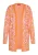 swirly Gebreid vest  oranje / pink