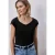 Street One Dames Shirt zonder mouwen met diamanten halslijn in Zwart
