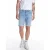 REPLAY tapered denim short light blue denim