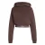 ADIDAS PERFORMANCE Sportief sweatshirt ‘Hyperglam’  chocoladebruin / wit
