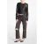 Michael Kors Cropped Collarless Leather Jacket In Black