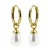KARMA Jewelry gold plated oorbellen Hanging Gem