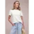 Street One Dames Shirt met korte mouwen en ronde hals in kant in Wit
