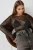 Glitter Lange Mouwen Transparante Top