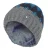 Heat Holders – Geribbelde zachte muts met pom-pom voor jongens – Pebble Melange / teal / navy
