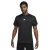 Nike Heren T-shirt met Swoosh-logo en ronde hals, normale pasvorm (Zwart)