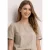 Blouseshirt met ronde hals en tapedetails