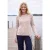 Trui met ronde hals en space-dye-patroon