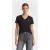 Karl Lagerfeld Rubber Patch V-neck T-shirt Black
