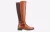 Hush Puppies Vanessa Leren Dames Tan Enkellaarzen Met Hoge Hak