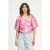 POM Amsterdam Top – Floral Jacquard Raspberry