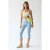 Hoge Taille Capri Leggings Met Splits