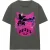 K-Pop Demon Hunters T-shirt voor dames Saja Boys Jinu met silhouet (Antraciet)
