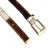 Legend leren riem met koeienprint bruin