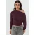 Asymmetrische Kragen Lange Mouw Elastische Trui T-Shirt