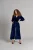 Ava jumpsuit van fluweel – Blauw