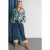 River Woods Shirt Ls Detachable Scarf Blue