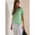 Shirt in burn-out look met tekst
