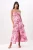 TRENDYOLMİLLA Dames Roze Bloemen Maxi Mouwloos A-lijn Jurken