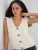 Bigdart Gebreide bodywarmer  ecru