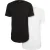 Urban Classics Pre-pack Shaped Long Tee 2-pack Black+white
