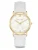Eastside Analoog horloge  goudgeel / wit