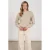 NUKUS pullover zand met lurex