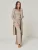 YOU LOOK PERFECT Huispak ‘LOUNGEWEAR SET  – Cardigan Blossom & Top Blossom & Pants Bailey’  taupe