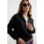 TRENDYOLMİLLA Dames Zwart Effen Lang, Oversized Sweatshirts