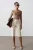 Hoge Taille Rechte Capri Shorts Met Split