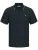 Donkerblauwe polo Jack & Jones jersey big & tall 2 knoops