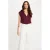 Morgan mouwloze top donkerrood