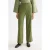 Scotch & Soda Edie – High Rise Wide Leg Gabardine Pant Oil Green