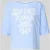 Christian Berg Woman Blouses T-shirt met linnen en motiefstitching