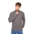 Crosshatch Heren Havaline gebreide Quarter Zip Pullover (Houtskool Grijs)
