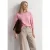 Shirt met 3/4-mouwen in gebreide look