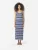 KOROSHI Gebreide jurk  blauw / navy / pastelblauw / wit