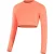 Speedo Slim-fit raglan crop-top met logo voor dames (Perzik)