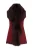 Dames bordeaux Toscana schapenvacht lang gilet-Sorocaba