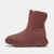 Dames Fit Flop F-Mode flatform laarzen met schapenvachtvoering in bruin
