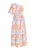 IZIA Jurk  geel / lila / oranje
