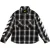 Off White Jongens Geruite Regular Shirt (Zwart/Wit)