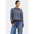 ONLY gebreide gestreepte trui met wol – bruin/blauw