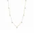 Luxenter Sterling Zilver 925 collier met glanzende 18K geelgouden zirkonia – Verleiding