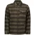 No Excess Overshirt Zipper Closure Stripe Jacquard Khaki